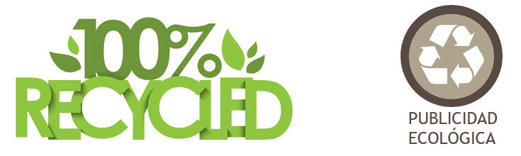 Logo de materia prima reciclada