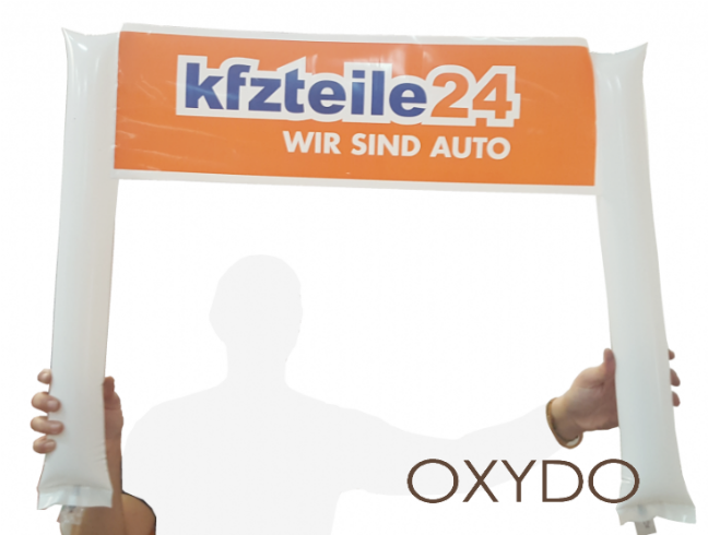 Aplaudidores personalizados con pancarta